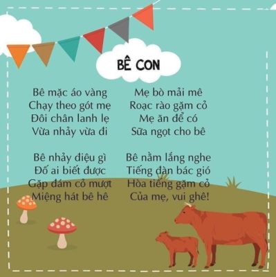 Hình ảnh Bài thơ Bê con (Nguyễn Lãm Thắng)