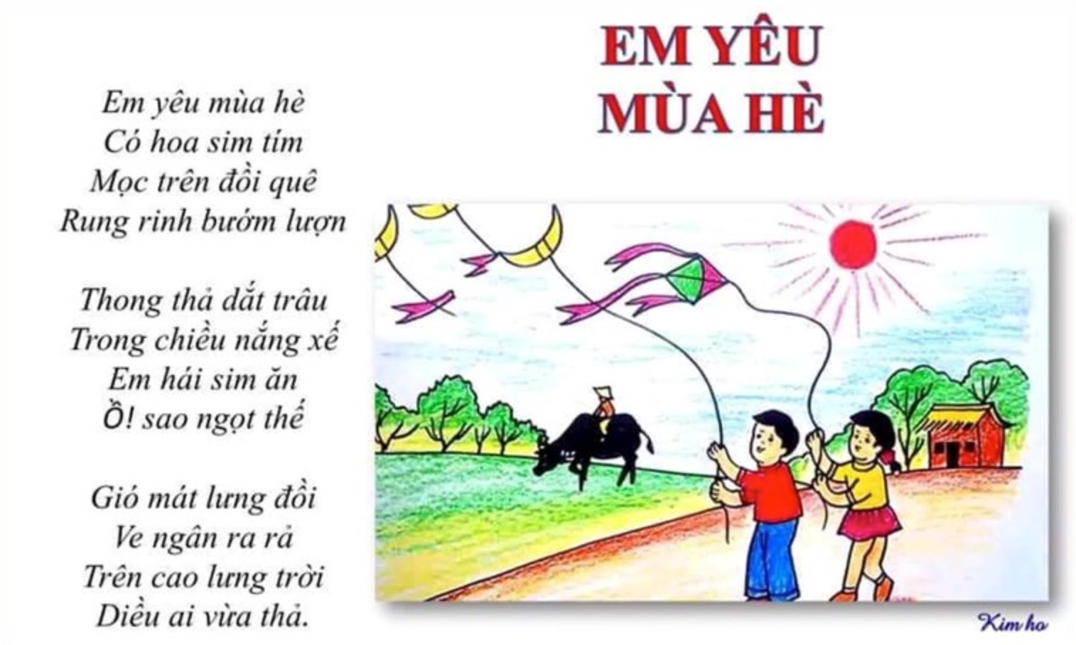 Em yêu mùa hè | Bài thơ Em yêu mùa hè (Nguyễn Thanh Toàn)